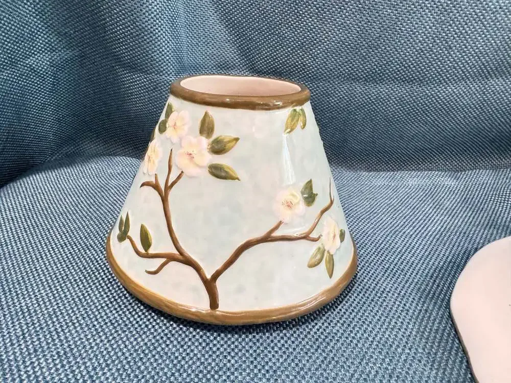 Certified International Susan Winget Par Avion Bird Candle Topper and Plate Set